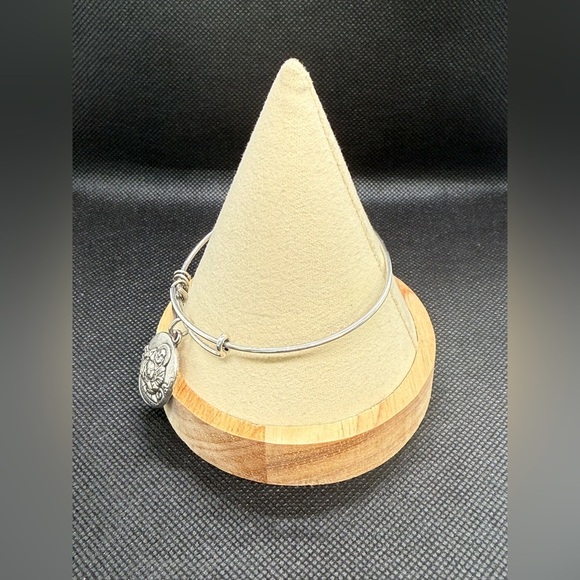 🩶ALEX AND ANI🩶Laughing Buddha Charm Bangle in Rafaelian Silver/EUC - Picture 3 of 8